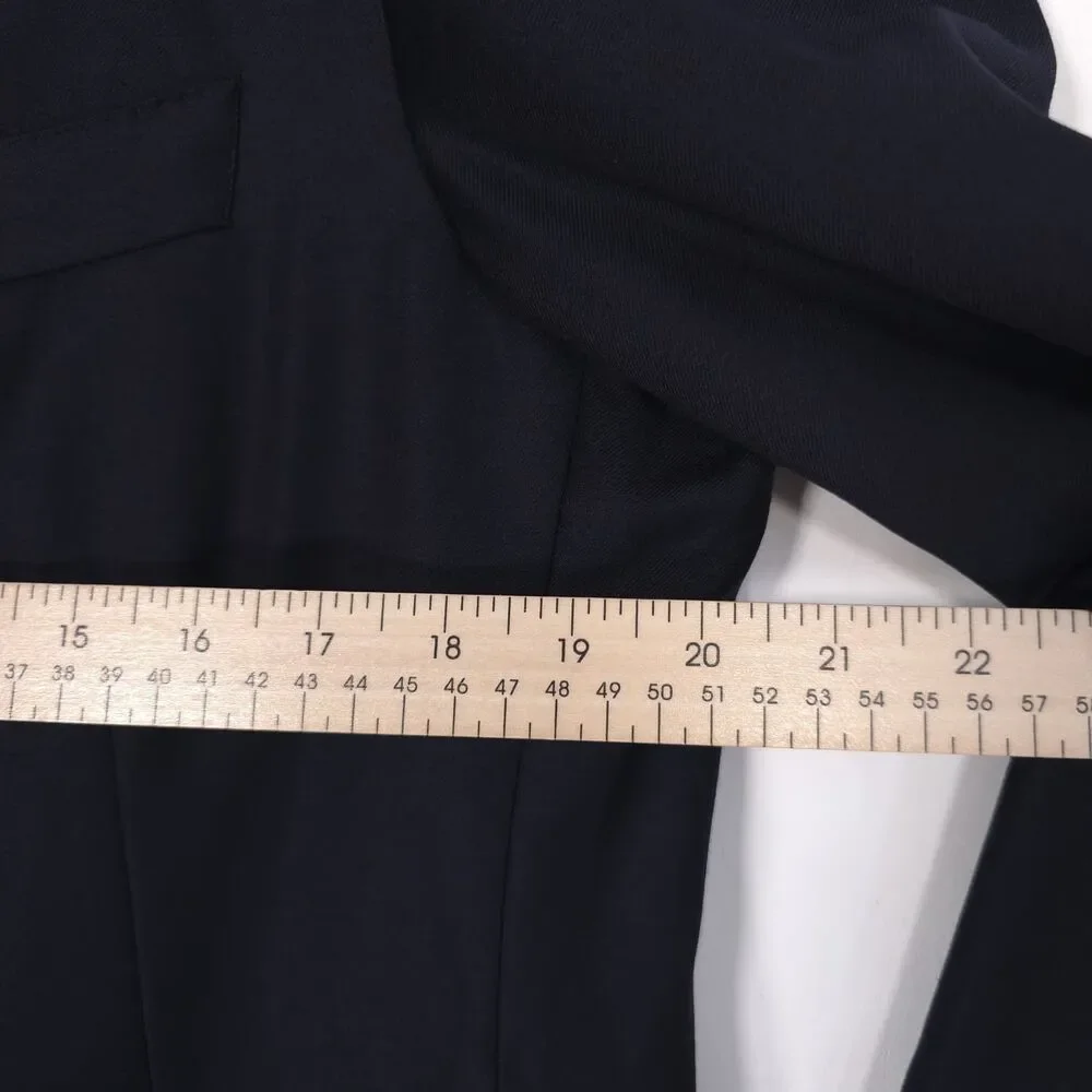 SAMUELSOHN Men's Navy Sport Coat Navy 40L Super 120s Wool UNION MADE UTIS CANADA
